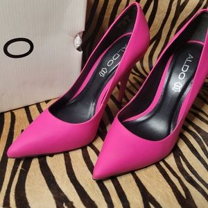 Aldo, Forquer-54, Hot pink. Heels. Size 7, EU 37